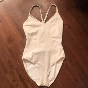Sun streak one piece bathing suit